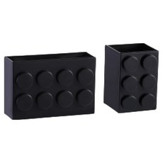 은희마법 수납형 냉장고 블록 자석 2종 세트, 블랙