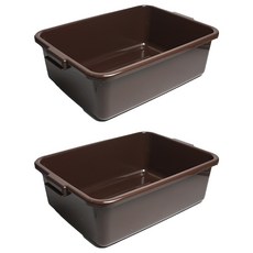 리빙메이트 업소용 서빙카 버싱박스, 브라운, 2개