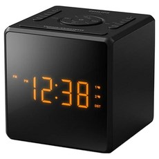 필립스 클락 LED 디스플레이 시계 듀얼알람 라디오, TAR4500, 블랙