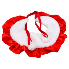 高精寵物 寵物圍脖 毛球款, 紅色, 1個