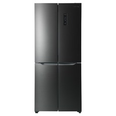 쿠잉전자 글램 글라스 대용량 418L 양문형 4도어 냉장고 방문설치, MD405D