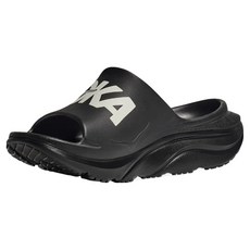 HOKA HOKA ORA Athletic Slide 拖鞋 1155154, 黑色 + 白色, 240