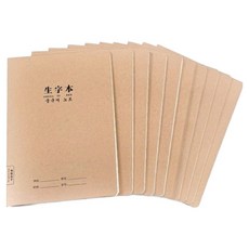 Big Mount & Company 橫式翻頁雙面漢語拼音中文筆記本 B5, 10個, 米色