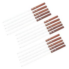 데이1026 케밥용 양고기 구이용 스테인레스 나무손잡이 꼬치 40cm, 혼합색상, 15개