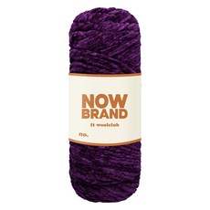 WoolClub 三星毛紗 Now Brand 高級超細纖維天鵝絨線 200g, 18 深紫色, 1個