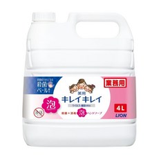 LION 獅王 趣淨 台灣公司貨 泡沫洗手慕斯 業務用, 1件, 4L