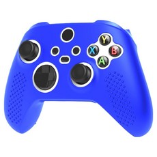 스페이스쉴드 Xbox series X / S 호환 엠보 그립 실리콘 커버 케이스, 블루, 1개