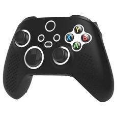 스페이스쉴드 Xbox series X / S 호환 엠보 그립 실리콘 커버 케이스, 블랙, 1개