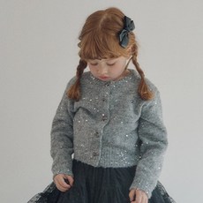 ROANJANE 兒童亮片針織開襟衫