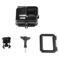 圓形時尚便利相機保護殼套組 黑色 Gopro9 / 10 / 11 / 12, 1套, 單一商品