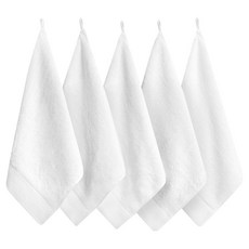 생활공식 고리 핸드타올, 화이트, 5개