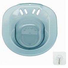 대한몰 가정용 변기 좌욕대야, 블루투명, 1세트