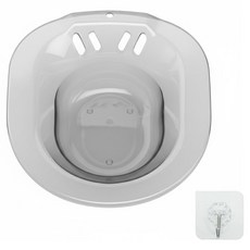 DAEHAN Mall 家用馬桶坐浴盆, 透明灰, 1套