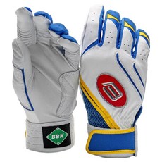BBK 25 Dark Yellow 雙手穿戴打擊手套組 BG395, 1套, WHITE + BLUE