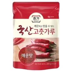 대상 종가 고춧가루 매운맛, 1개, 200g
