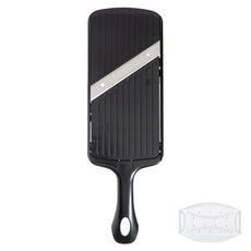 SHIMOYAMA 厚度可調節單向刨片刨絲器/切片器 日本製 附贈護手器, 黑色, 1個