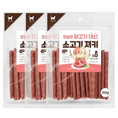 굿데이 고양이 오늘은 닭고기 대신 소고기 져키, 100g, 3개