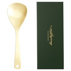 Nothyang 方字鍮器 孝 飯匙 + 禮盒組, 金色, 1套