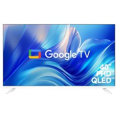 와이드뷰 FHD QLED 화이트에디션 구글 스마트TV, 101cm(40인치), GTWV400FHDQ11, 스탠드형, 고객직접설치