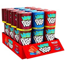 美國 Bazooka Mega Push Pop 糖果 30g x 3種 x 4入組, 1套