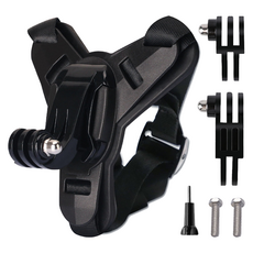 동글이 튼튼한 액션캠 연장암 + 작은나사 + 큰나사 + 브래킷 세트 gopro9-13, 1세트, 블랙