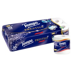 Tempo 得寶 紙漿4層Prestige捲筒衛生紙, 1個, 10捲, 17m
