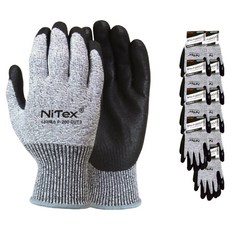 NiTex CUT3 防割 NBR泡棉塗層 工作安全手套 雙手穿戴 M件組 P-200, 灰色, 10套