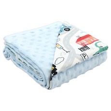 TRENi Mini 好眠安撫豆毯, 嘟噗車 藍色