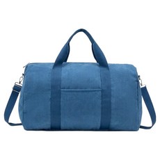 ROI라이프 자수 여행 대용량 짐 기저귀 가방, 코듀로이블루