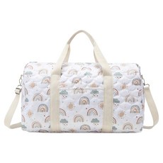 ROI라이프 자수 여행 대용량 짐 기저귀 가방, 레인보우