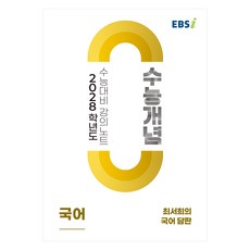 2028 수능개념 최서희의 담판, 국어, 고등 3학년