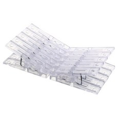 Kipopo 固定力佳小型曬衣夾, 透明, 10個