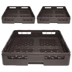 리빙메이트 업소용 식기세척기 평랙 바구니, 브라운, 3개, 1단