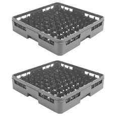리빙메이트 업소용 식기세척기 64핀랙 바구니, 1단, 그레이, 2개