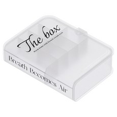 메이크마인 북타입 케이블 충전기 정리함, 투명, 1개