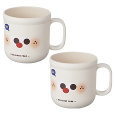 Hanbomnuri 可愛手把漱口杯, 混合顏色, 2個