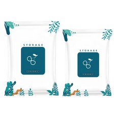 Couselect 加厚真空收納壓縮袋 衣物被子專用收納袋, 1套, 2個裝