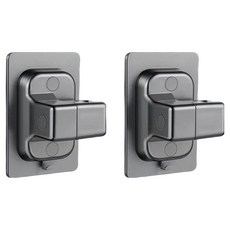 더자카 강력 접착식 각도조절 샤워 헤드 거치대 2p, 그레이