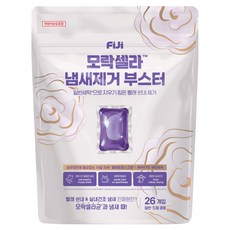 피지 모락셀라 섬유유연제 필요없는 실내건조 냄새제거 부스터 캡슐세제 화이트머스크향, 26개입, 1개
