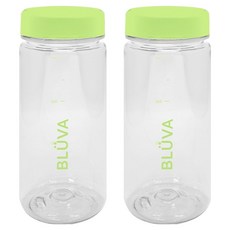 Bluba 刻度標示Tritan粉彩便攜水瓶, 2個, 350ml, 綠色