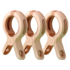 키포포 심플 빨래집게, 분홍색, 3개