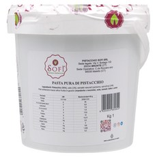 PISTACCHIOSOFI SRL 소피 파스타 뿌라 디 피스타치오 페이스트, 1kg, 1개