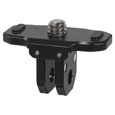 동글이 스타일리시한 1/4 변환 마운트 Insta360 X4 / 3 / 2, 1개, 검은색