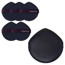 THEBOON 控油氣墊粉撲 3入, 海軍藍 + 黑色, 2個