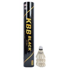 KBB SPORTS KBB黑色脫色鵝毛龍山體育龍斯羽球, 白色, 12入, 25個