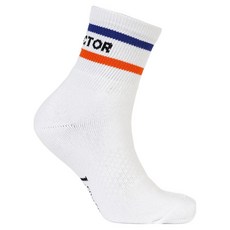 빅터 배드민턴 스포츠 장목양말 VT25CSC202U, White, 1개