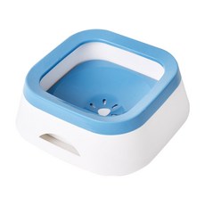 Truly House 可車載寵物不濕嘴漂浮水碗/車載碗/懸浮飲水器 防打翻 1L, 藍色, 1個