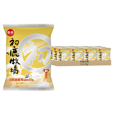 初鹿牧場 米乖乖 香蒜奶油起司口味, 52g, 12包