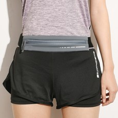 Newris 超輕量慢跑跑步翻轉腰帶, 1個, 灰色