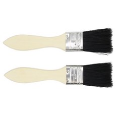 mirine 나무손잡이 블랙모 페인트 붓, 2개